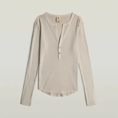 Deep v slim l\s wmn