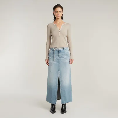 Deep v slim l\s wmn
