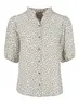 Elvira - Blouse korte mouw - Beige - Blouse Manou - E2 25-053