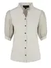 Elvira - Blouse korte mouw - Ecru - Blouse Nina - E2 25-015