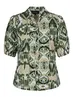 Elvira - Blouse korte mouw - Groen - Blouse Sienna - E3 25-001