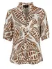 Elvira - Blouse korte mouw - Roest - Blouse Cacao - E2 25-006
