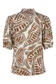 Elvira - Blouse korte mouw - Roest - Blouse Cacao - E2 25-006
