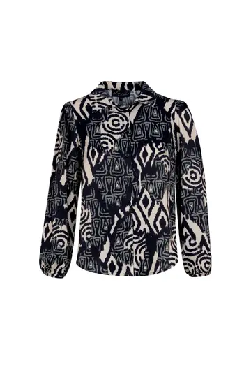 Elvira - Blouse lange mouw - Dierenprint - Blouse June
