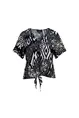 Elvira - Blouse lange mouw - Dierenprint - Blouse Safari