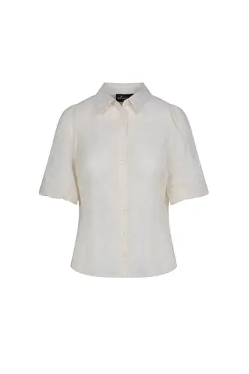 Elvira - Blouse lange mouw - Ecru - Top Vera - E1 25-039