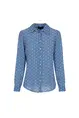 Elvira - Blouse lange mouw - Kobaltblauw - Blouse Rays