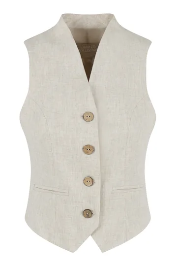 Elvira - Gilet - Beige - Gilet Lynn - e2 25-049