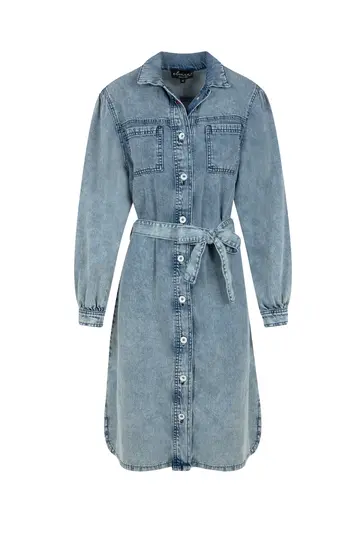 Elvira - Jurk - Lichte Denim - Dress Noor - E1 25-031