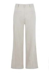 Elvira - Katoenen broek - Beige - Trouser Lynn - e2 25-051