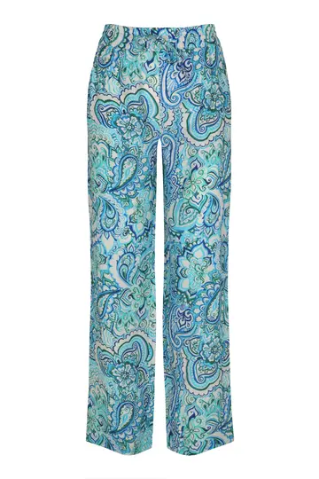 Elvira - Katoenen broek - Blauw - Trouser Elisa - E3 25-020