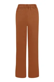 Elvira - Katoenen broek - Bruin - Trouser Cacao - E2 25-008