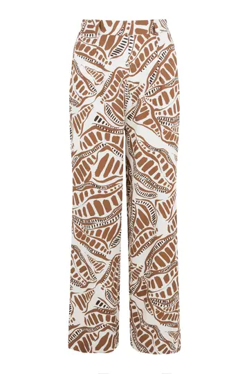Elvira - Katoenen broek - Bruin - Trouser Cacao - E2 25-008