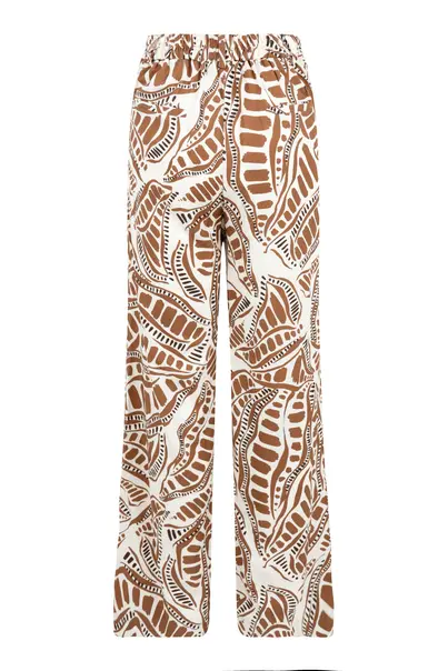 Elvira - Katoenen broek - Bruin - Trouser Cacao - E2 25-008