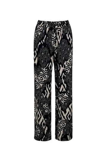 Elvira - Katoenen broek - Dierenprint - Trouser Safari