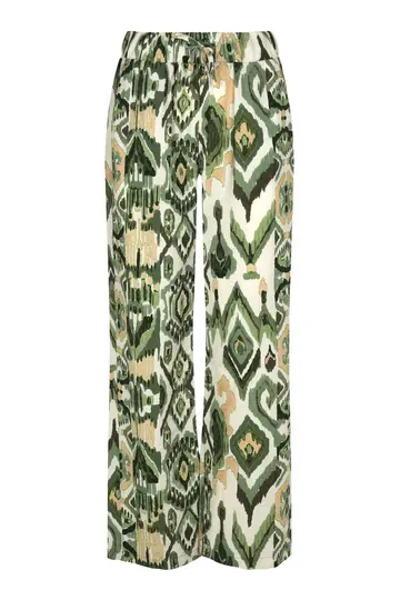 Elvira - Katoenen broek - Groen - Trouser Sienna - E3 25-004