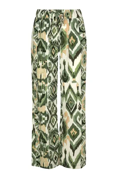 Elvira - Katoenen broek - Groen - Trouser Sienna - E3 25-004