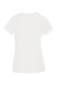 Elvira - T-shirt korte mouw - Ecru - T-shirt Natural - e2 25-045