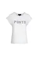 Elvira - T-shirt korte mouw - Ecru - T-shirt Porto