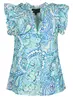 Elvira - T-shirt korte mouw - Lichtblauw - Top Elisa - E3 25-017