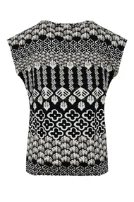 Elvira - Tanktop - Zwart - Top Suzy - e2 25-061