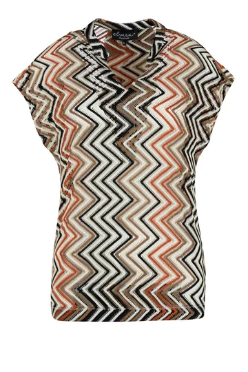 Elvira - Trendy T-shirt korte mouw - Assorti - Top Lize - e2 25-004