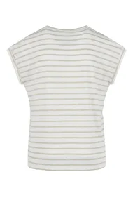 Elvira - Trendy T-shirt korte mouw - Beige - T-shirt Lynn - e2 25-046