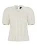 Elvira - Trendy T-shirt korte mouw - Beige - Top Luna - E2 25-009