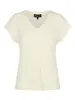 Elvira - Trendy T-shirt korte mouw - Ecru - Top Mila - E3 25-011