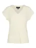 Elvira - Trendy T-shirt korte mouw - Ecru - Top Mila - E3 25-011
