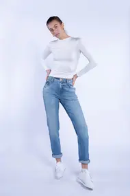 Etiquett - Kelly - 5-pocket jeans - Donkere denim