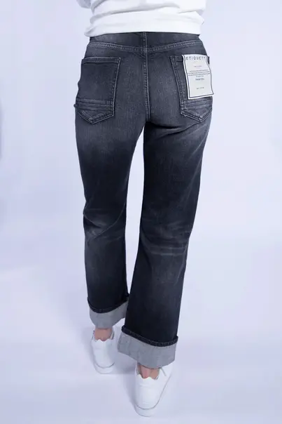 Etiquett - Vienna - 5-pocket jeans - Zwarte denim