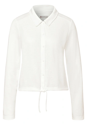 Fake linen short jacket