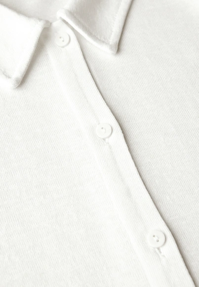 Fake linen short jacket