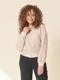 Fos Amsterdam - Damesjas - Beige - Bambi Linnen Look - 7404