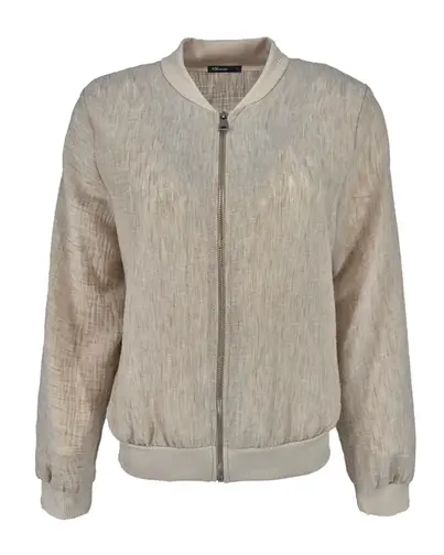 Fos Amsterdam - Damesjas - Beige - Bambi Linnen Look - 7404