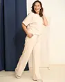 Fos Amsterdam - Katoenen broek - Beige - Ria Uni - 7343