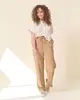 Fos Amsterdam - Katoenen broek - Camel - Rikki Uni Boomschors - 6998