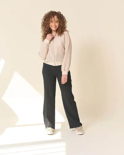 Fos Amsterdam - Katoenen broek - Zwart - Rikki Uni Boomschors - 6998