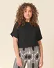 Fos Amsterdam - T-shirt korte mouw - Zwart - Jet Uni - 7342