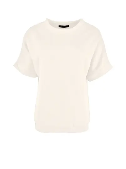 Fos Amsterdam - Trendy T-shirt korte mouw - Ecru - Trudie Uni - 6061