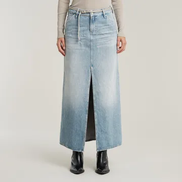 G-star Raw - Denim rok - Lichte Denim - Baggy Maxi Skirt wmn - D25979-D943