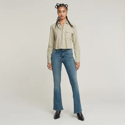 G-star Raw - Jeans - Vintage Denim - 3301 Flare Wmn - D21290-D987-H280
