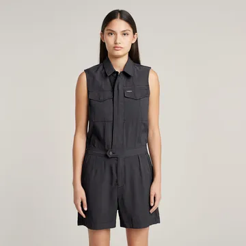 G-Star Raw - Jumpsuit - Petrol - Summer Playsuit s\l wmn - D26009-D522