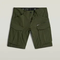 G-star raw - Korte broek denim - Legergroen - Rovic zip regular short - D26214-5126