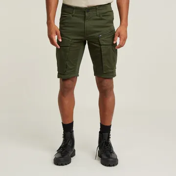 G-star raw - Korte broek denim - Legergroen - Rovic zip regular short - D26214-5126