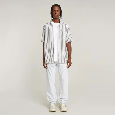 G-Star Raw - Overhemd korte mouw - Wit - One Pkt Regular Shirt s\s - D26183-D916