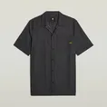 G-star Raw - Overhemd korte mouw - Zwart - One Pkt Regular Shirt s\s - D26183-D917
