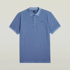 G-Star Raw - Polo - Blauw - Dunda overdyed slim polo s\s - D11595-D756