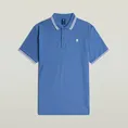 G-Star Raw - Polo - Blauw - Dunda slim stripe polo s\s - D17127-5864